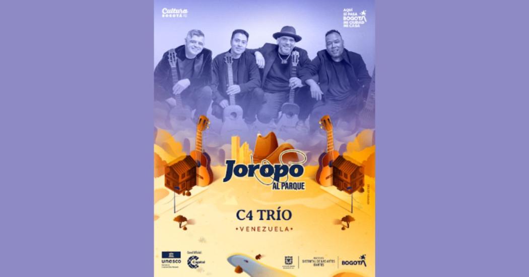 Conoce a C4 Trío de Venezuela, invitado internacional a Joropo al Parque 2025